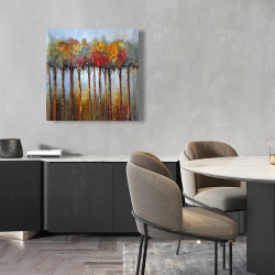 Canvas 24 x 24 - Colorful leaves trees
