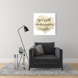 Canvas 24 x 24 - Esprit positif vibrations positives...