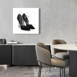 Toile 24 x 24 - Escarpins noirs