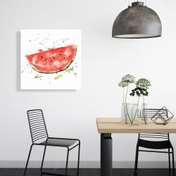 Toile 24 x 24 - Tranche de melon d'eau