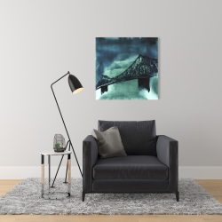 Canvas 24 x 24 - Montreal jacques-cartier bridge