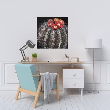 Mammillaria cactus in bloom