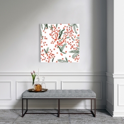 Canvas 24 x 24 - Mistletoe leaf pattern