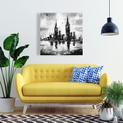 Toile 24 x 24 - Paysage urbain monochrome
