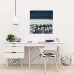 Canvas 24 x 24 - Bird's eye view of beach