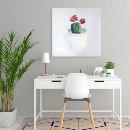 Mini cactus in a cup