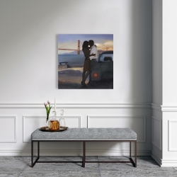Canvas 24 x 24 - A loving couple in san francisco