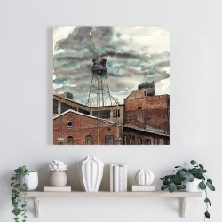 Toile 24 x 24 - Tour d'eau à williamsburg