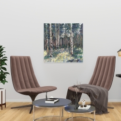 Toile 24 x 24 - Bouleaux