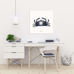 Toile 24 x 24 - Crabe bleu
