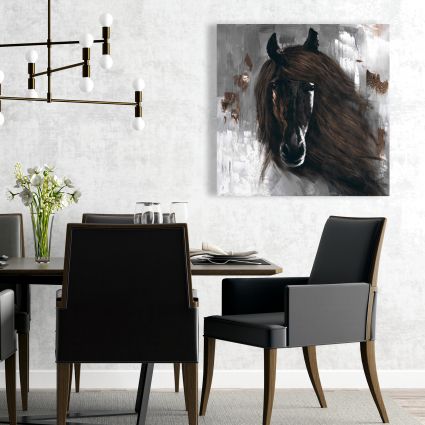 Dark brown horse