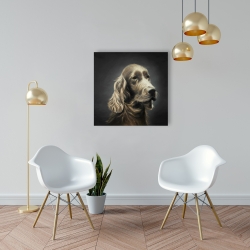 Canvas 24 x 24 - Field spaniel
