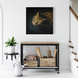 Canvas 24 x 24 - Bengal cat