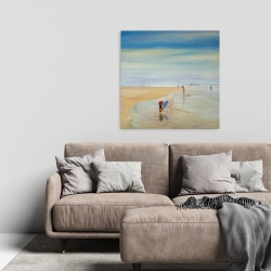 Toile 24 x 24 - Enfants à la plage