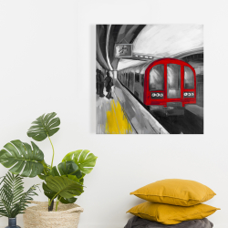 Toile 24 x 24 - Attente du métro