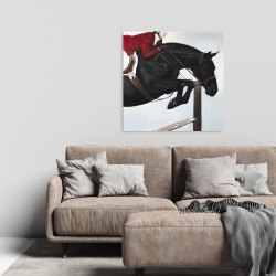 Canvas 24 x 24 - Riding competition