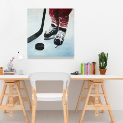 Toile 24 x 24 - Jeune hockeyeur