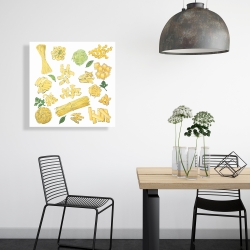 Toile 24 x 24 - Différents types de pâtes