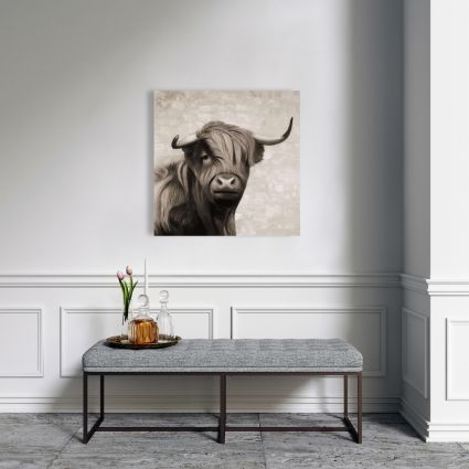 Vache des montagnes sépia