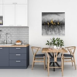 Toile 24 x 24 - Voiliers d'or