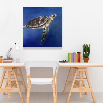 Turtle in the ocean