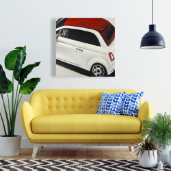 Canvas 24 x 24 - Italian red and white car