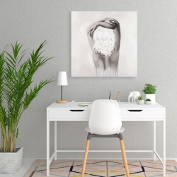 Toile 24 x 24 - Délicatesse féminine