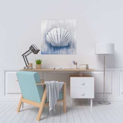 Coquillage de feston bleu