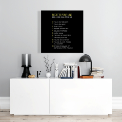 Toile 24 x 24 - Recette du bonheur