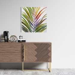 Canvas 24 x 24 - Watercolor tropical palm leave