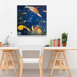 Canvas 24 x 24 - Colorful fish under the sea