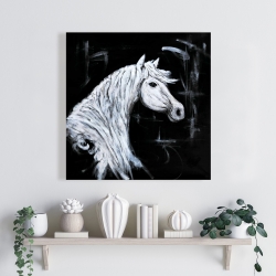 Canvas 24 x 24 - Horse profile view