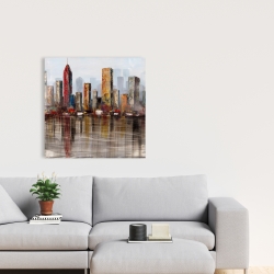 Toile 24 x 24 - Ville style grunge