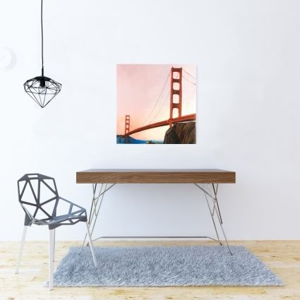 Sunset on the golden gate bridge