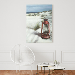 Toile 24 x 36 - Lanterne sur la plage