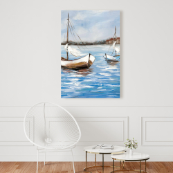 Canvas 24 x 36 - Two boats on the water