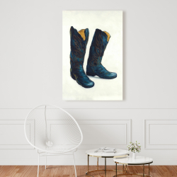 Canvas 24 x 36 - Leather cowboy boots