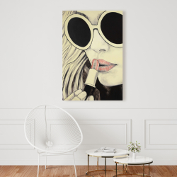 Canvas 24 x 36 - Pink lips