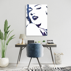 Canvas 24 x 36 - Marilyn monroe in blue