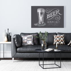 Toile 24 x 36 - Enseigne de bière vintage
