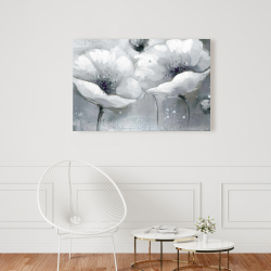 Canvas 24 x 36 - Grayscale flowers