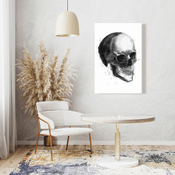 Toile 24 x 36 - Crâne noir et blanc