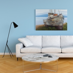 Canvas 24 x 36 - Old abandoned boat