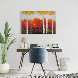 Toile 24 x 36 - Bouleaux en automne