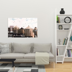 Canvas 24 x 36 - Water towers