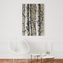 Canvas 24 x 36 - Blossoming birches
