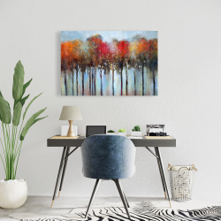 Toile 24 x 36 - Forêt abstraite et colorée