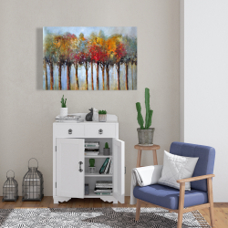 Canvas 24 x 36 - Colorful leaves trees