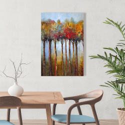 Canvas 24 x 36 - Colorful leaves trees