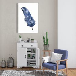 Canvas 24 x 36 - Blue feather